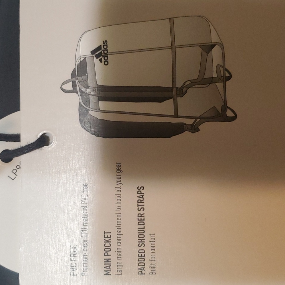 Really Nice Adidas clear backpack NWT - Picture 7 of 7